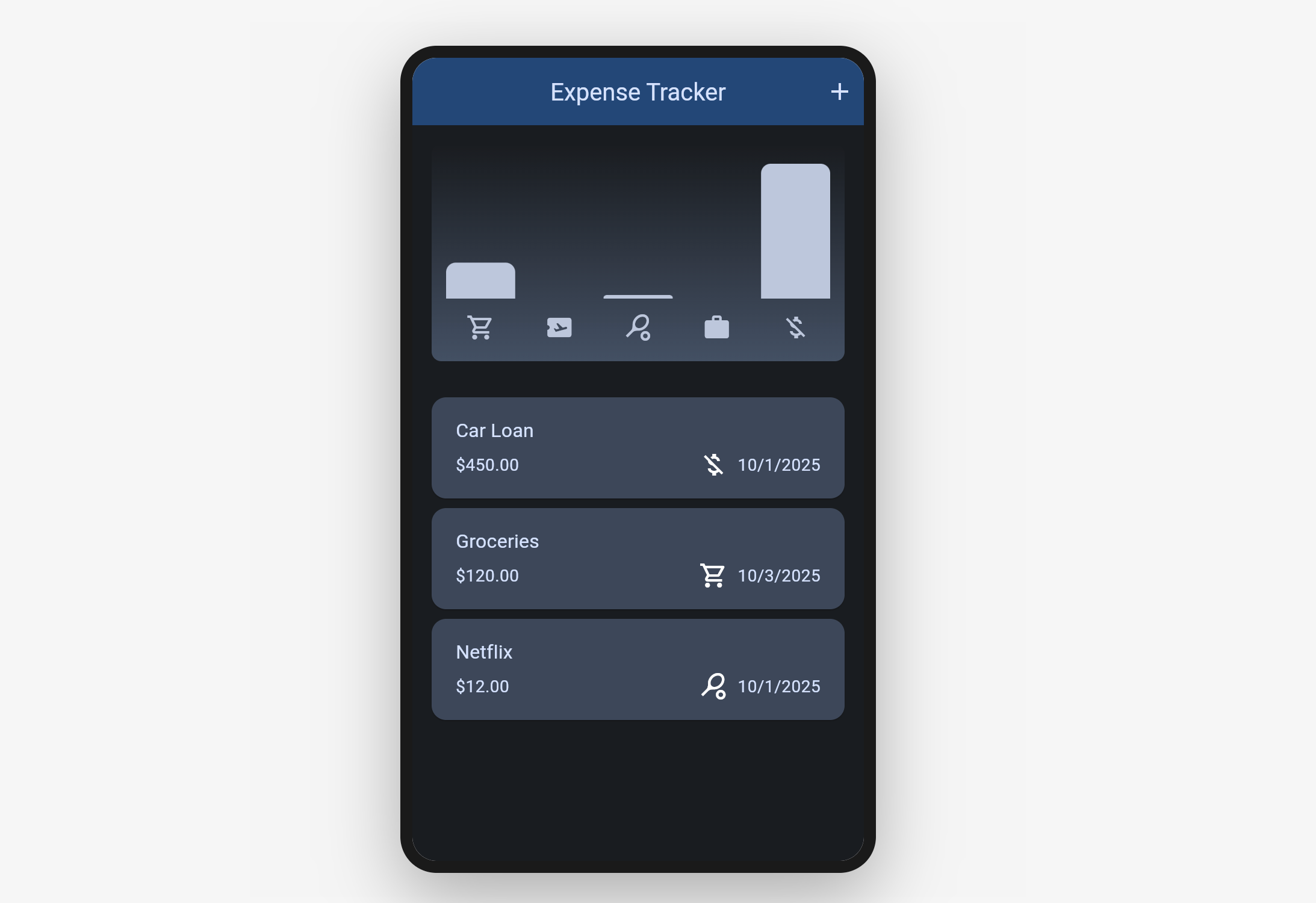Flutter Expense Tracking App
