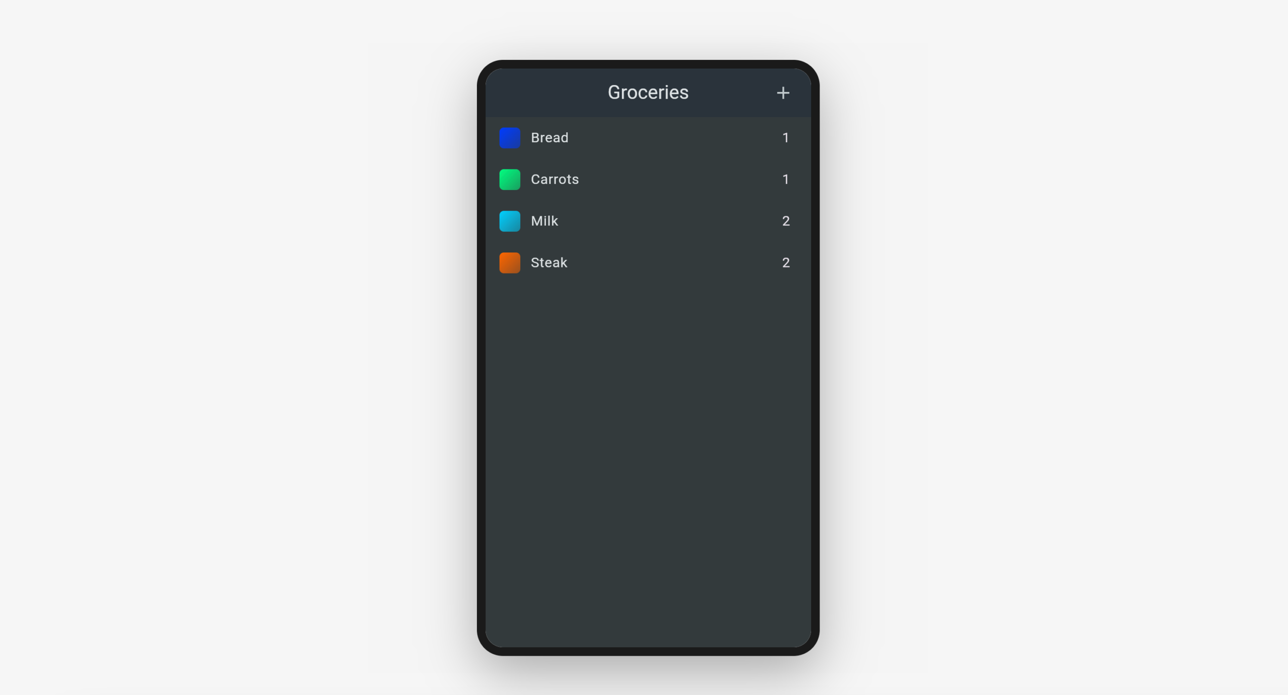 Flutter Grocery List App